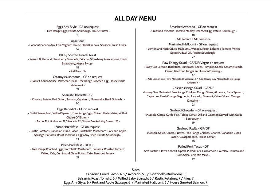 zomer menus zomer menus